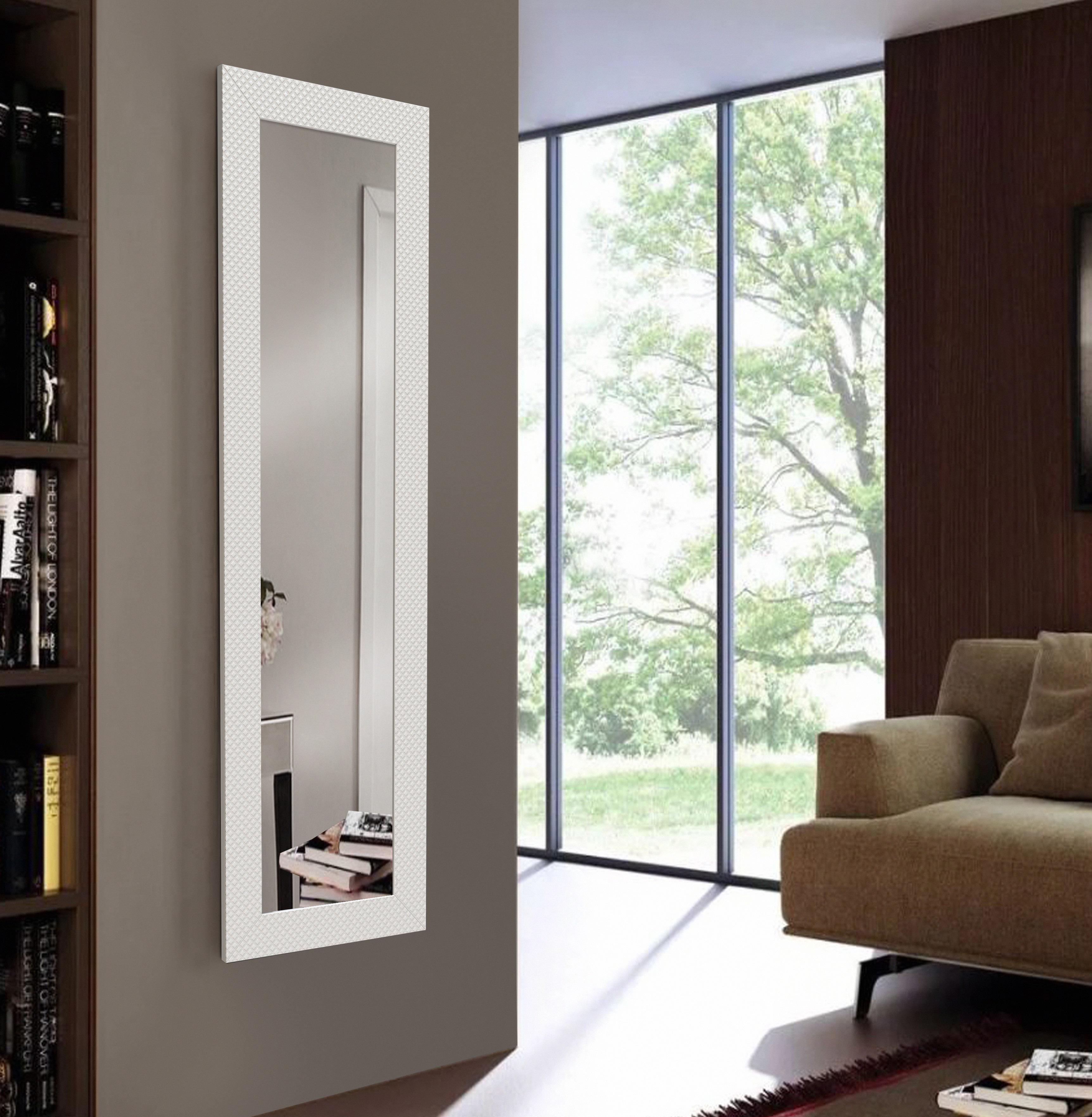 Зеркало в пластиковой раме с рисунком Art-com 1500х700 мм Белый (ЗРВ4)