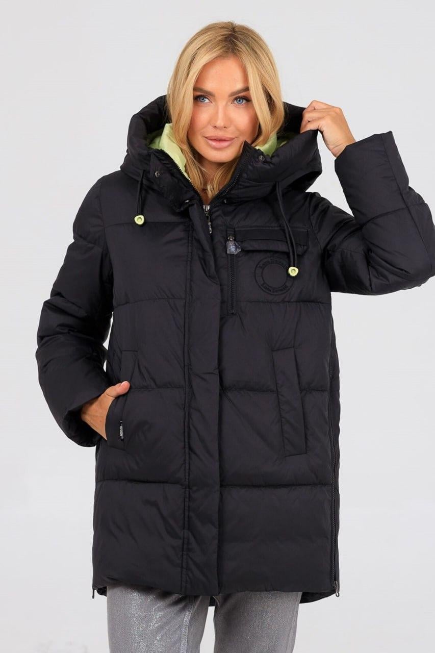 Пуховик женский р. 54 Черный (818w\54)