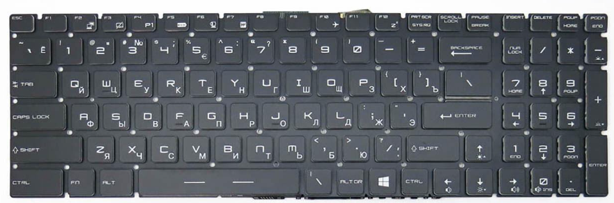 Клавиатура для ноутбука MSI MS-16J1 MS-16J2 MS-1781