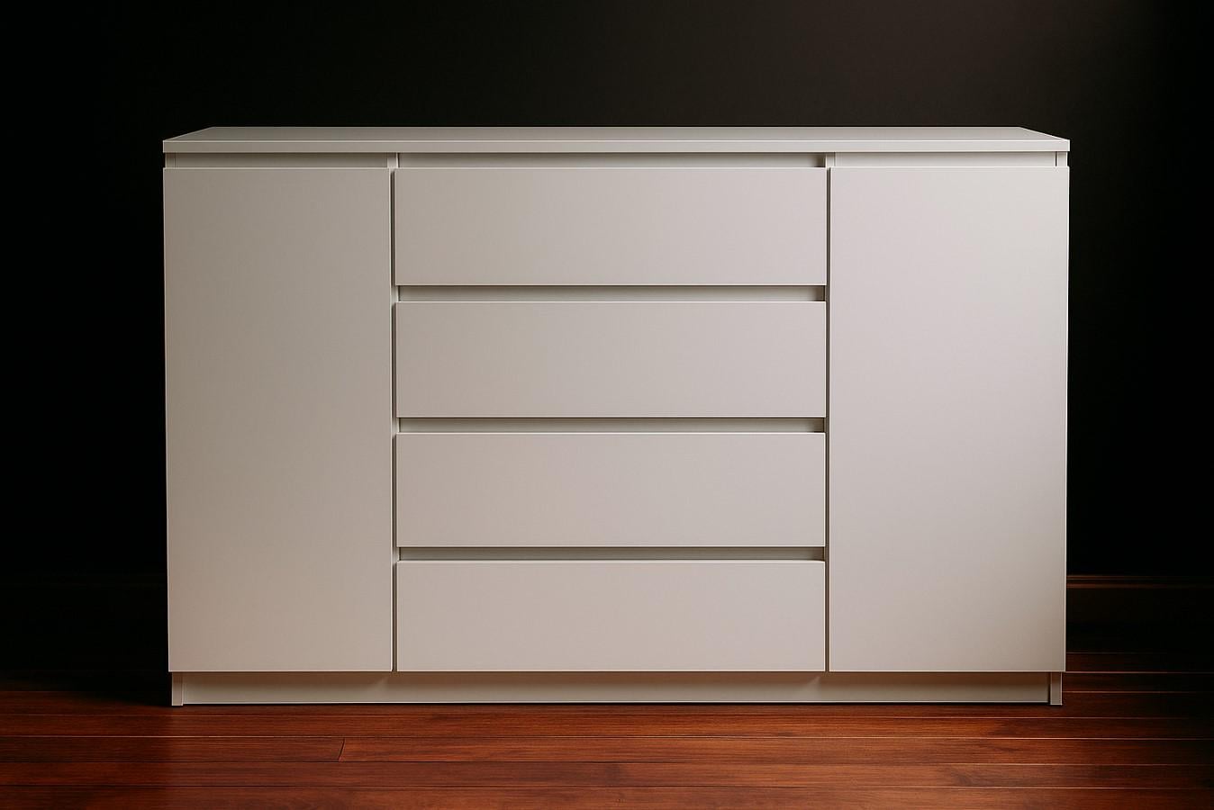 Комод сучасний Майстер Форм Брайт 1392х376х950 мм Білий (20086)