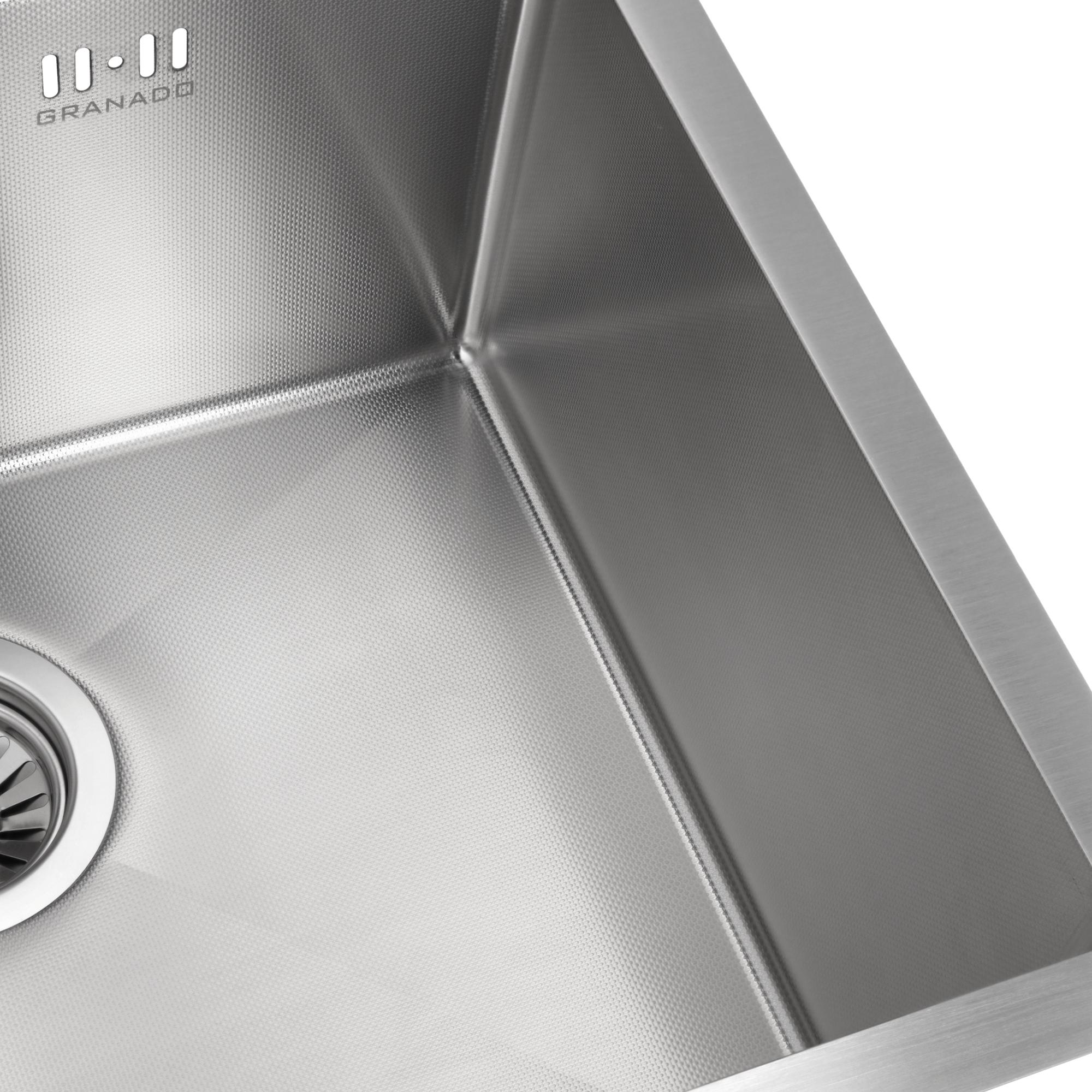 Мийка для кухні Granado Under top Max Steel S304 Millet 53х43х22 см - фото 6 Мийка для кухні Granado Under top Max Steel S304 Millet 53х43х22 см - фото 6