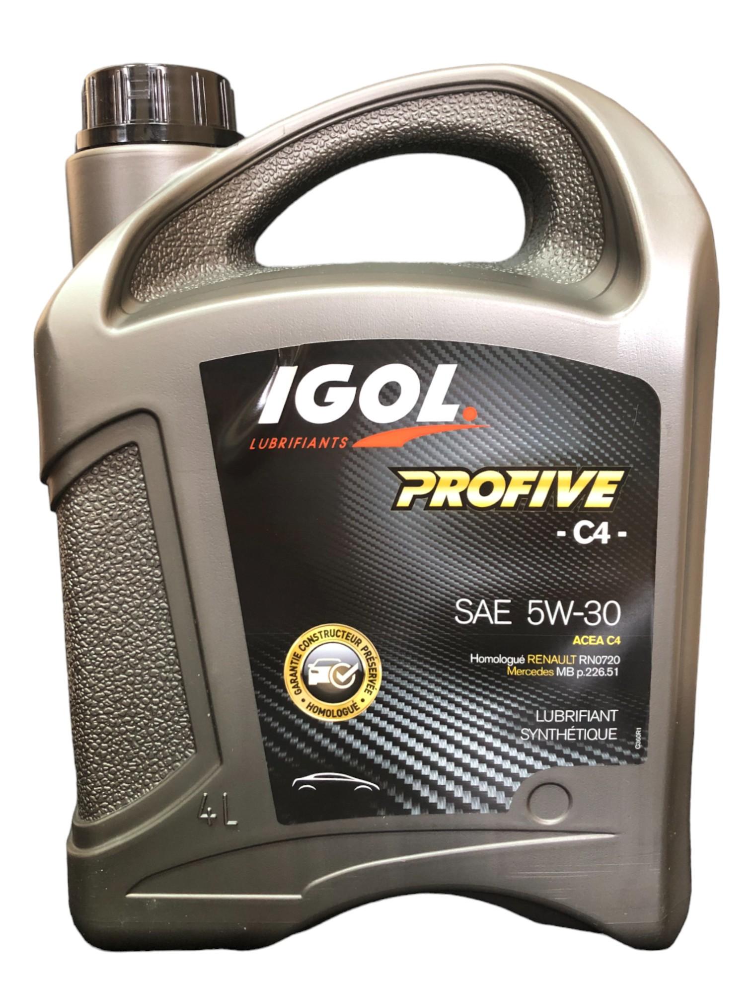 Моторное масло IGOL PROFIVE C4 5W-30 4 л (18075806)