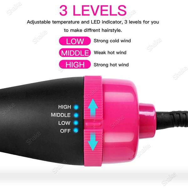 Фен-щетка для волос One Step Hair Dryer 7494 - фото 6