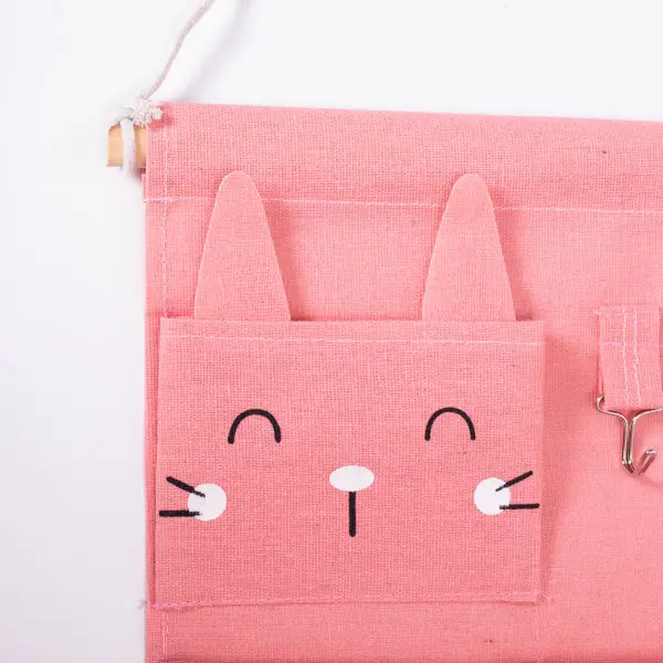 Органайзер панно подвесной на 3 секции 28х33 см Розовый - фото 2