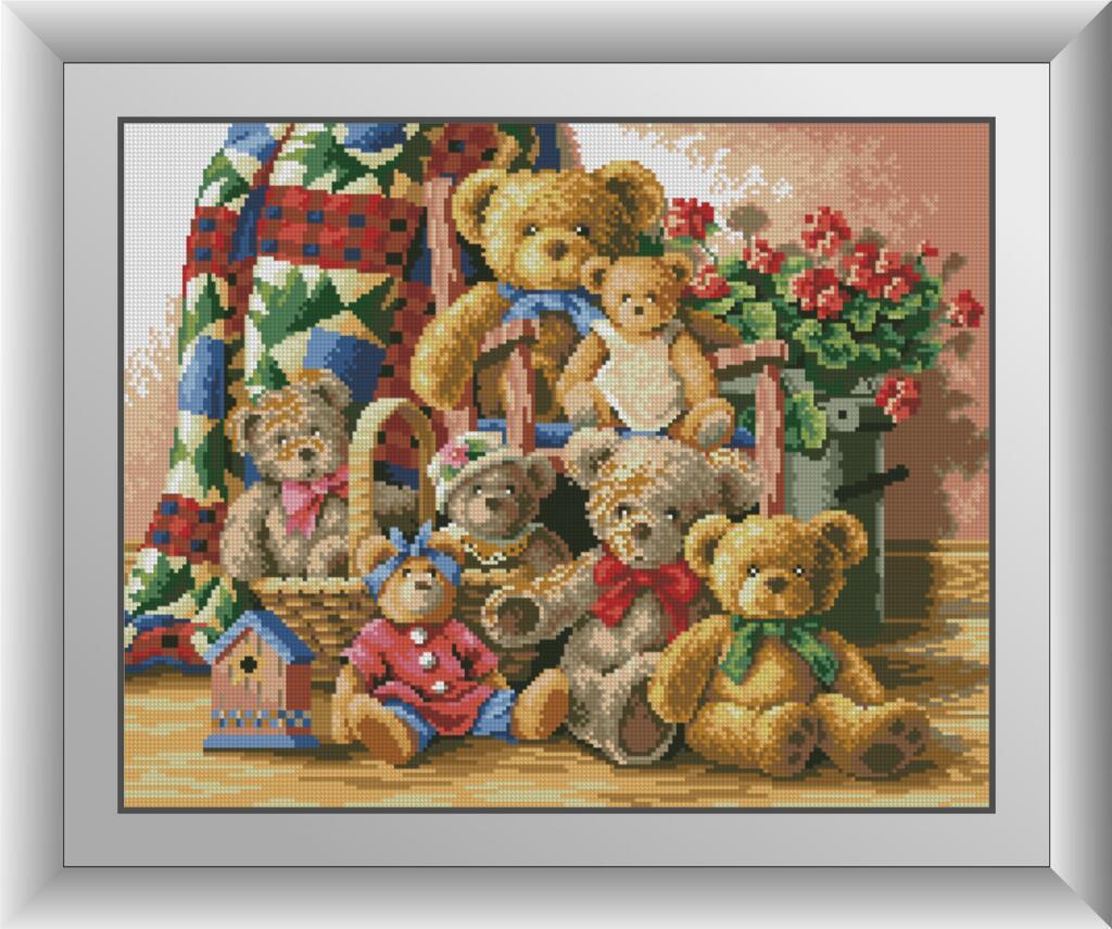 Алмазная мозаика Dream Art Семья мишек 41x52 см (DA.30508)