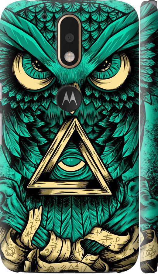 Чехол на Motorola MOTO G4 Сова Арт-тату (3971m-511-42517)