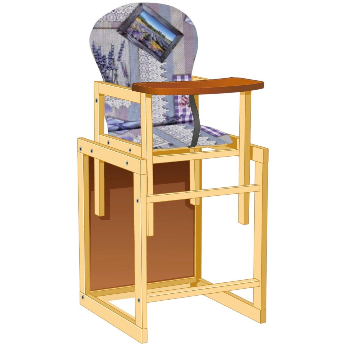 Стульчик для кормления Мася Абстракция-сердечко Фиолетовый (№1221) Стульчик для кормления Мася Абстракция-сердечко Фиолетовый (№1221)