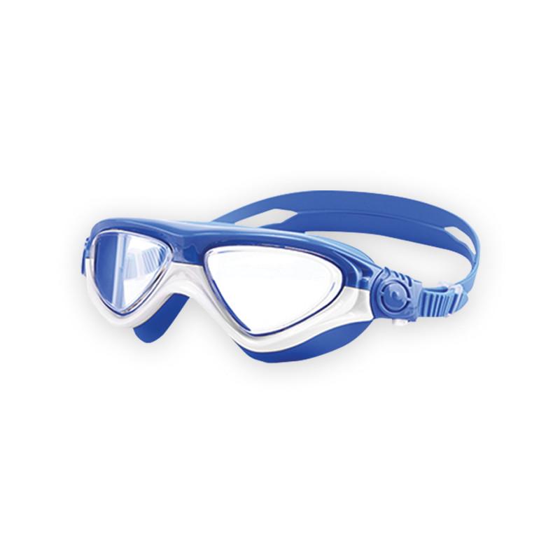 Очки-полумаска детские Leacco для плавания Сине-белый (G-06 №5)