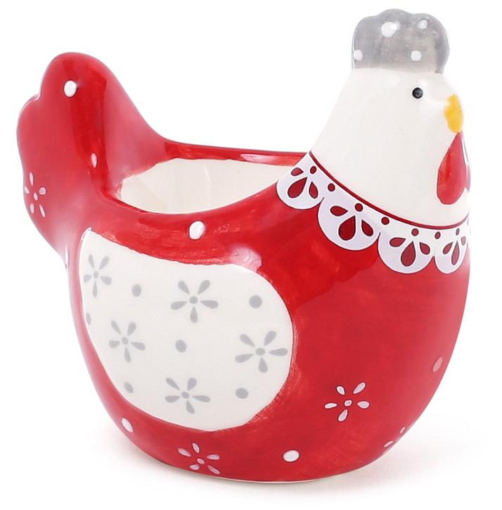 Підставка для яйця Курочка з мереживом 8 см Червоний (BD-DM971-R) Підставка для яйця Курочка з мереживом 8 см Червоний (BD-DM971-R)