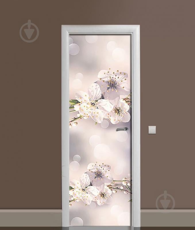 Наклейка на дверь  Zatarga  "Макро Цветы вишни"  650х2000 мм