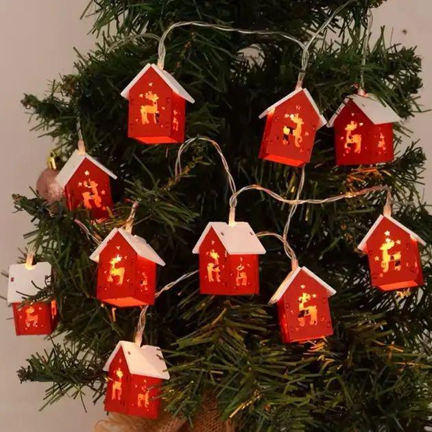 Гирлянда 3 м 20 LED USB декоративная с тепло-белым свечением из пластика и медной проволки (opt-105046)