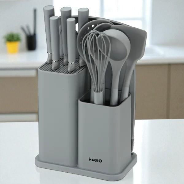 Кухонный набор Magio с доской для нарезки 11 пр. (MG-1097G) - фото 1 Кухонный набор Magio с доской для нарезки 11 пр. (MG-1097G) - фото 1