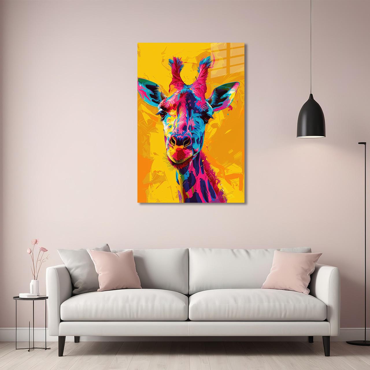 Картина на стекле NovellaPrint Поп-арт Жираф 60х90 см (446.3) - фото 4