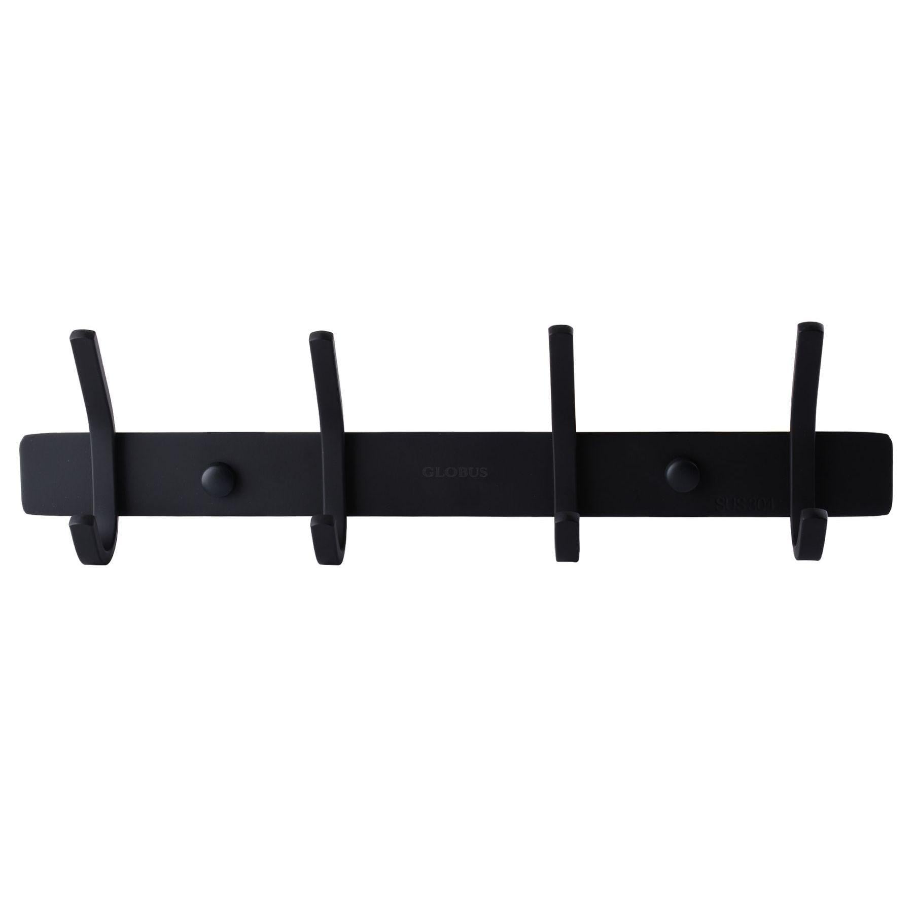 Планка с крючками Globus Lux BQ9435-4 черная матовая SUS304 (000021198) Планка с крючками Globus Lux BQ9435-4 черная матовая SUS304 (000021198)