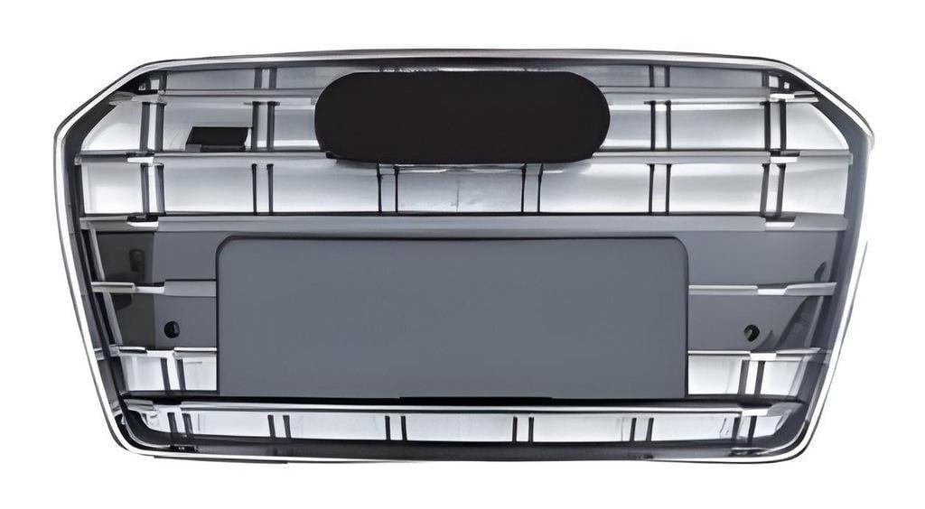 Передняя решетка с хром рамкой S-Style 2014-2017 GT Tuning для Audi A6 C7 2011-2017 ABS Черный