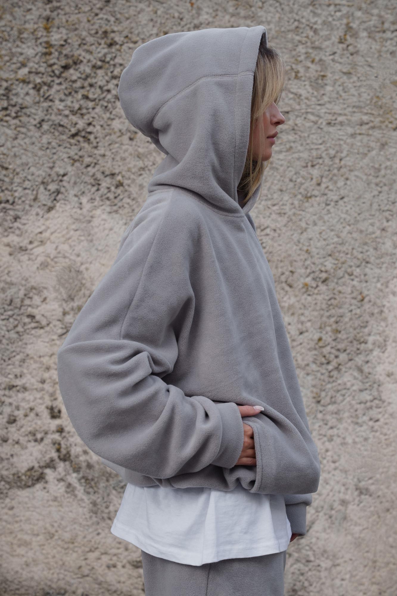 Худи Оверсайз с капюшоном Without Brand Soprano Gray (8055982) - фото 12 Худи Оверсайз с капюшоном Without Brand Soprano Gray (8055982) - фото 12