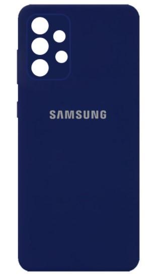 Силікон Silicone Case Samsung A325/A32 DARK BLUE - фото 1