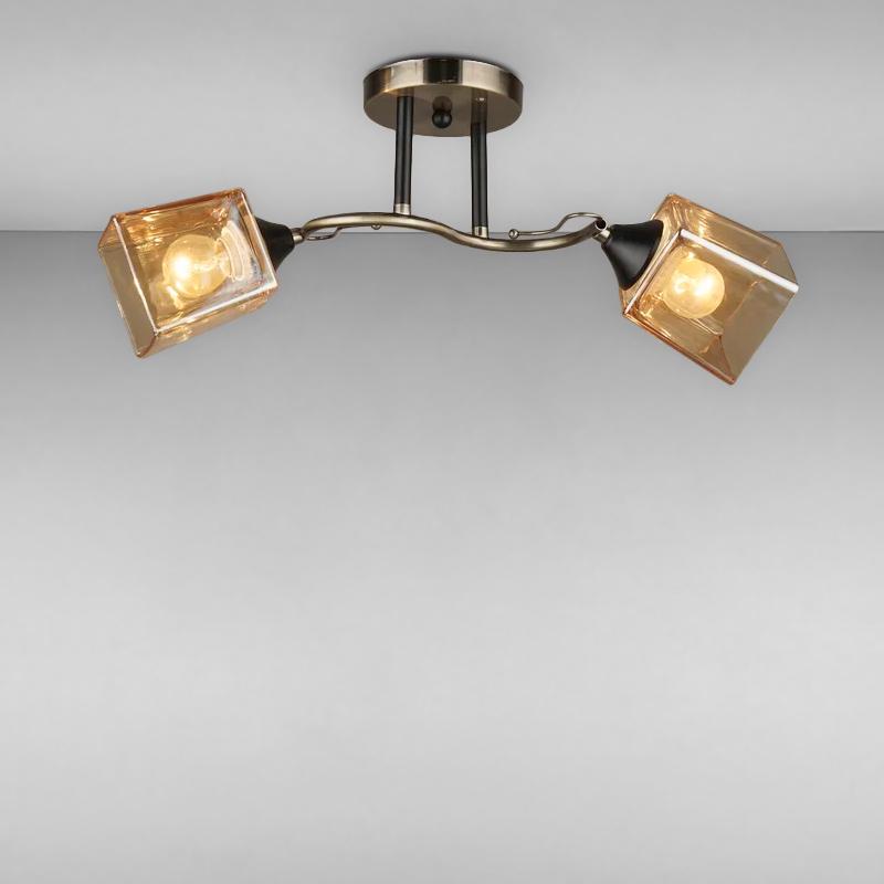 Люстра стельова Light House SRS-16207/2 на дві лампи Бронза