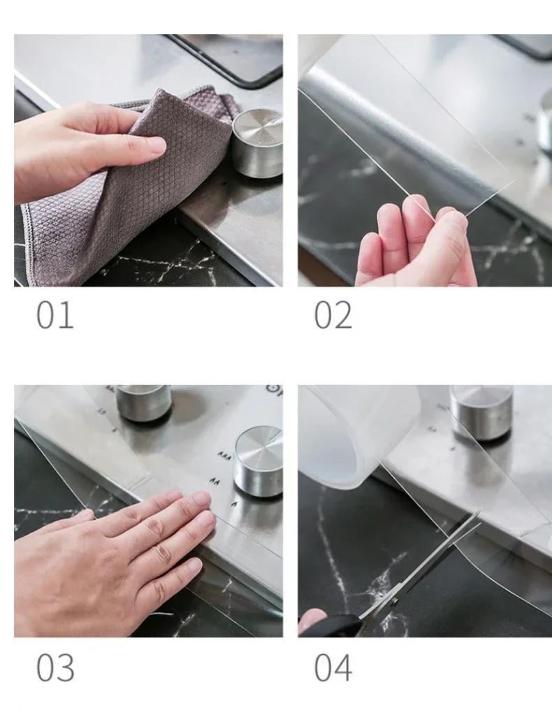 Самоклеюча бордюрна стрічка для герметезації стиків 3 см рулон 3 м 1 шт. Прозорий (2789190586) - фото 10 Самоклеюча бордюрна стрічка для герметезації стиків 3 см рулон 3 м 1 шт. Прозорий (2789190586) - фото 10