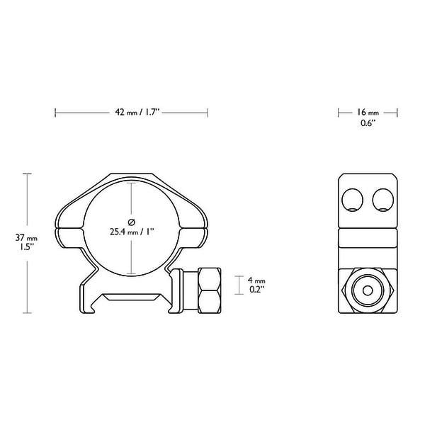 Кольца Hawke Precision 1" Weaver/Low (23000) - фото 3 Кольца Hawke Precision 1" Weaver/Low (23000) - фото 3