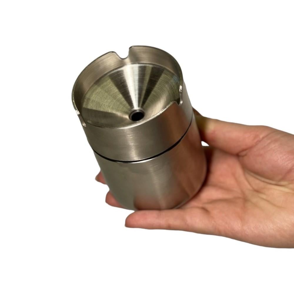 Пепельница настольная из нержавеющей стали Mini 9 см Хром (14020954) - фото 5 Пепельница настольная из нержавеющей стали Mini 9 см Хром (14020954) - фото 5