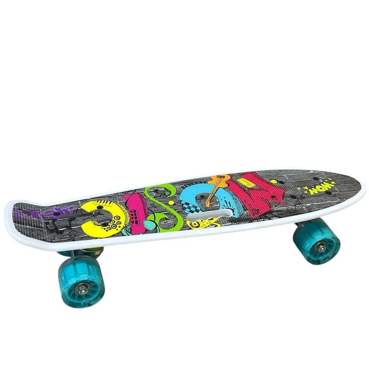 Пенніборд з колесами що світяться з ручкою для перенесення до 70 кг (26844861) Пенніборд з колесами що світяться з ручкою для перенесення до 70 кг (26844861)