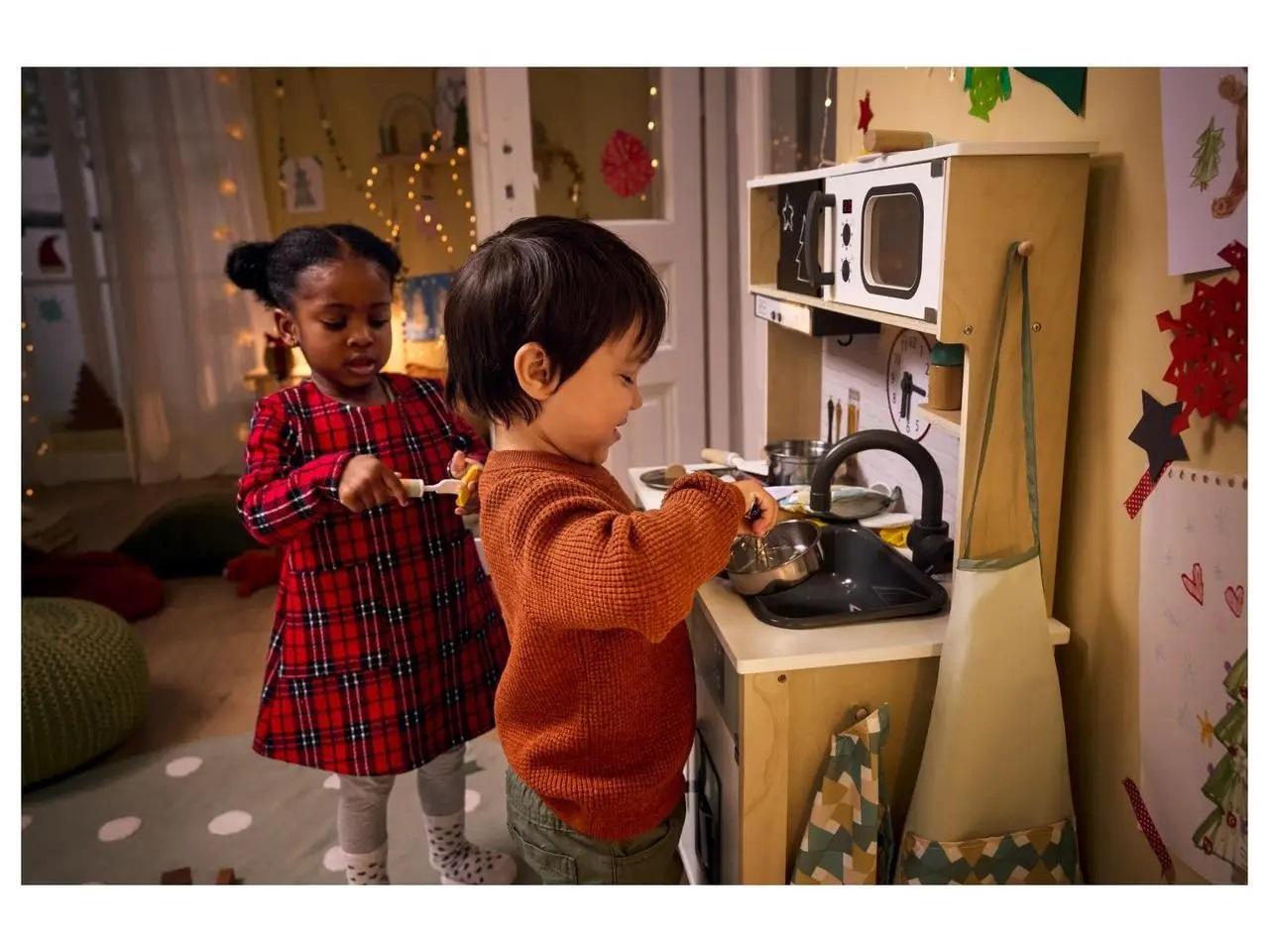 Игрушечная деревянная кухня со светом звуками и посудой (id_1218) - фото 7 Игрушечная деревянная кухня со светом звуками и посудой (id_1218) - фото 7