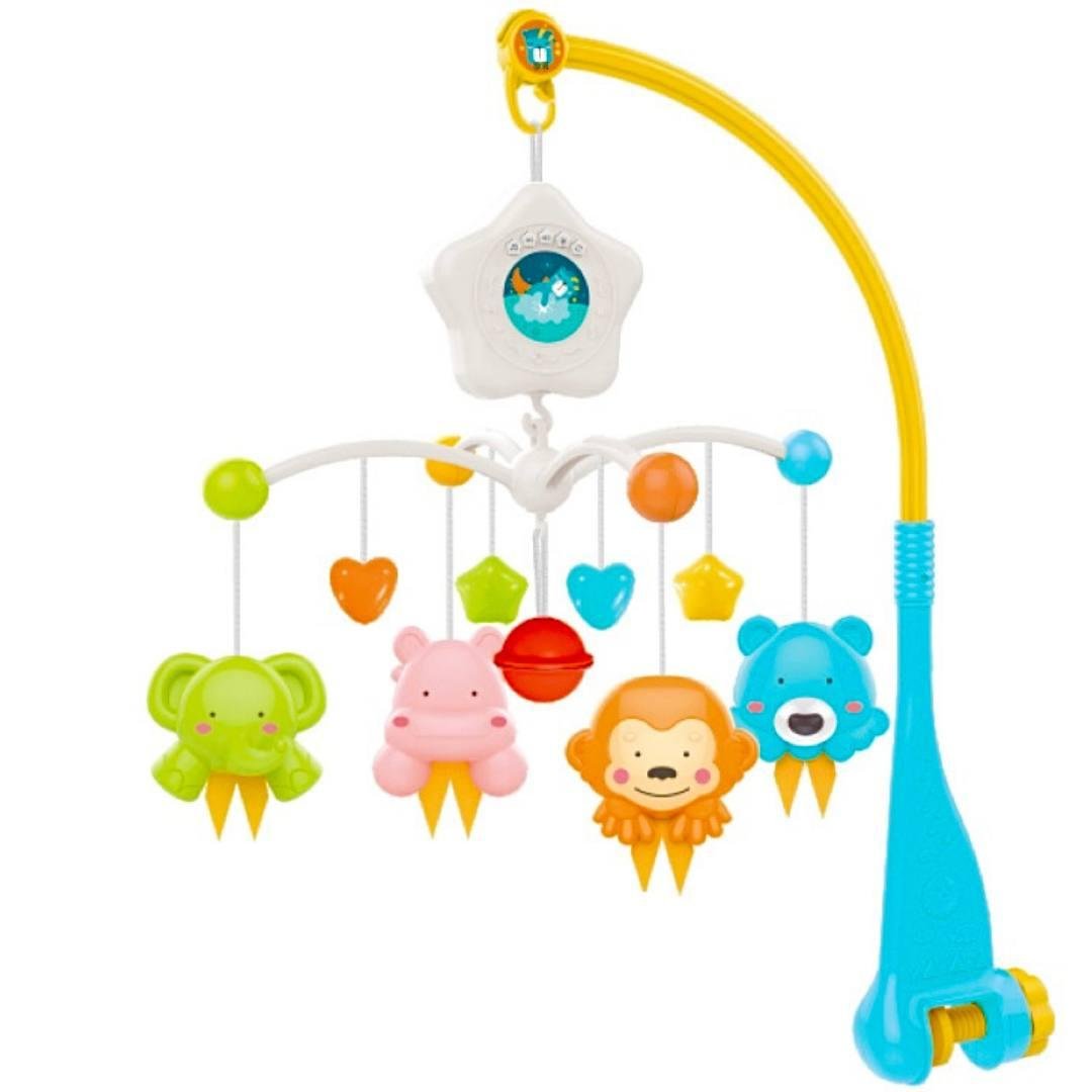 Мобіль-карусель музичний Huanger НЕ 0307 проектор/нічник Блакитний (1628317079)