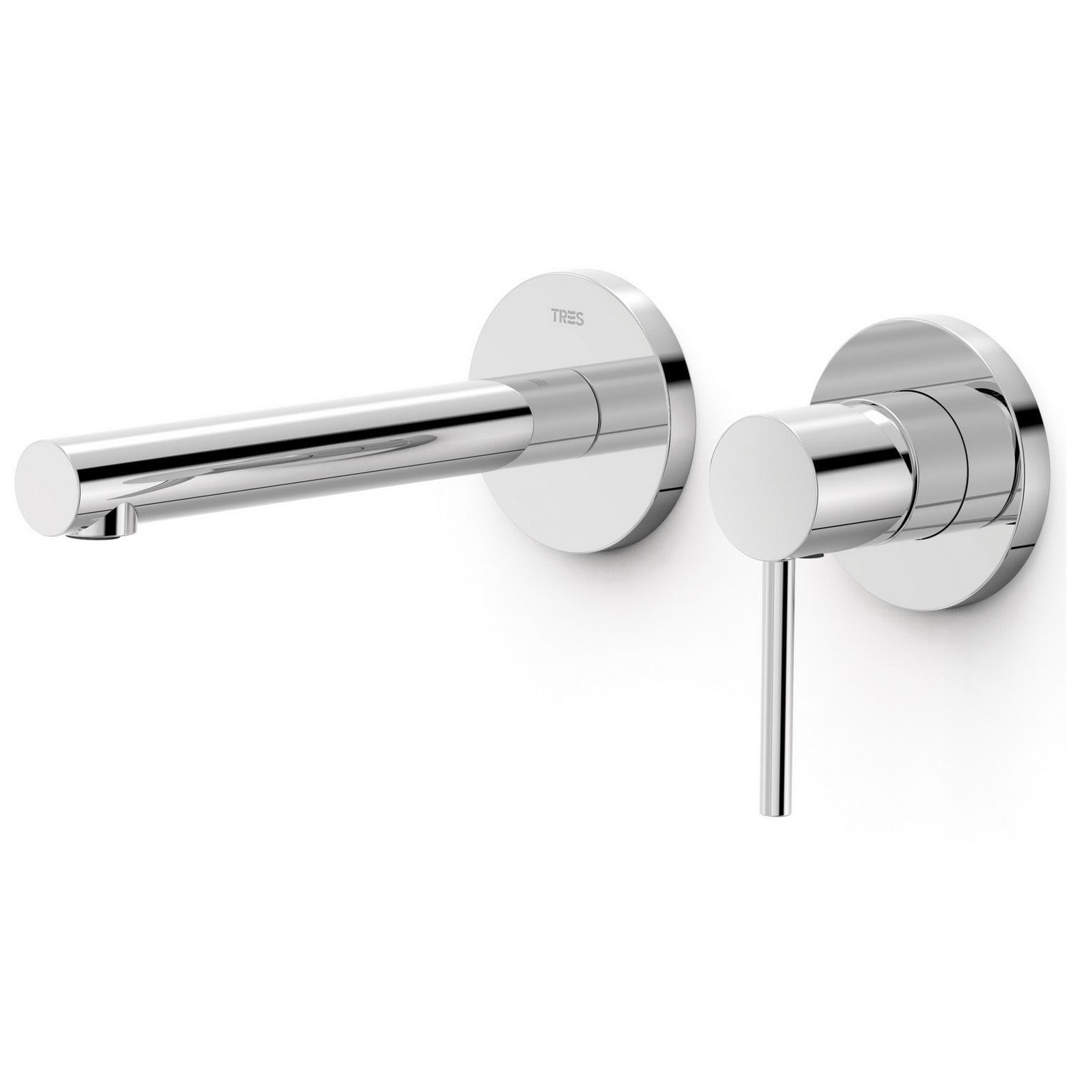 Смеситель для умывальника Tres Max 06230001 настенный однорычажный Хром (131992)