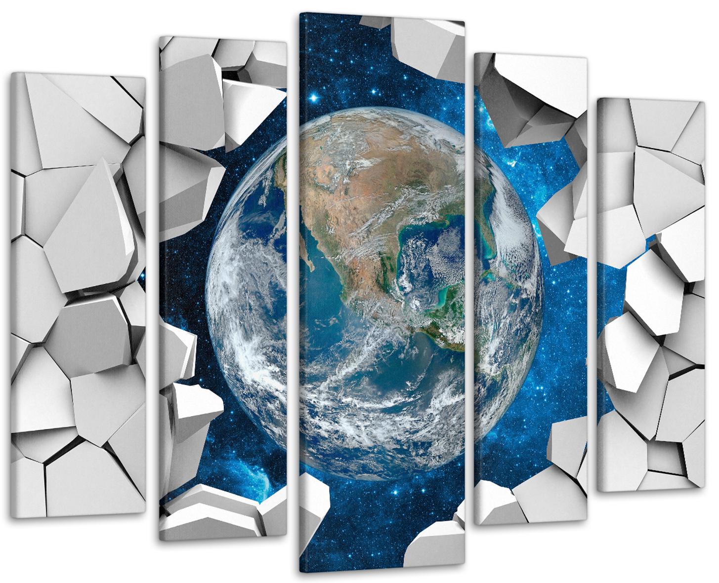 Картина модульна Абстракція Земля 105х150 см (Art-438_5)