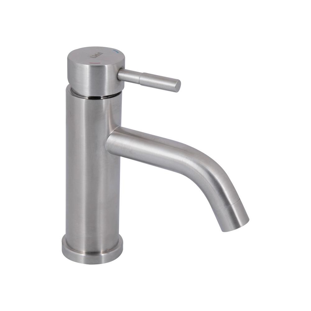 Смеситель для умывальника Lidz Aria 0011F Сатин