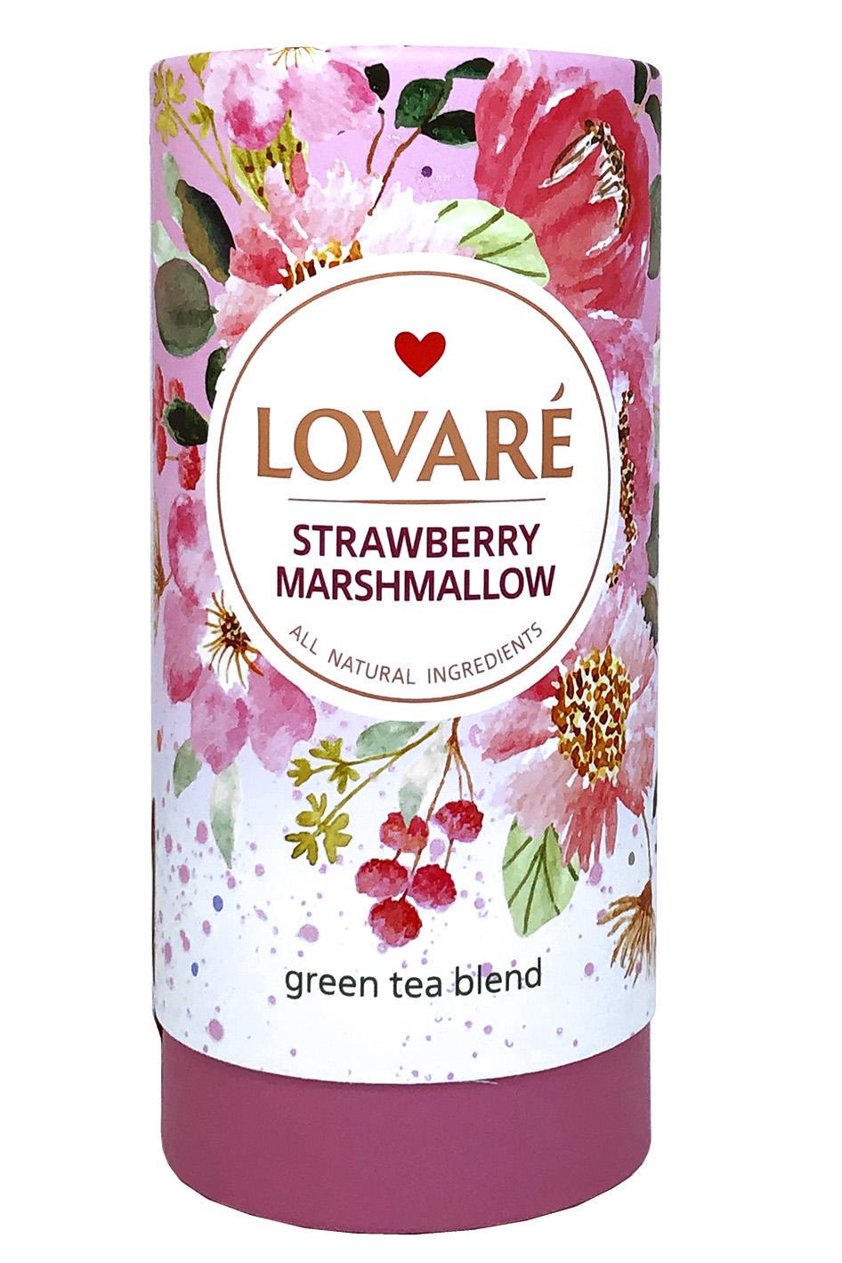 Чай Lovare Strawberry marshmallow Полуничний зефір 80 г (56171)