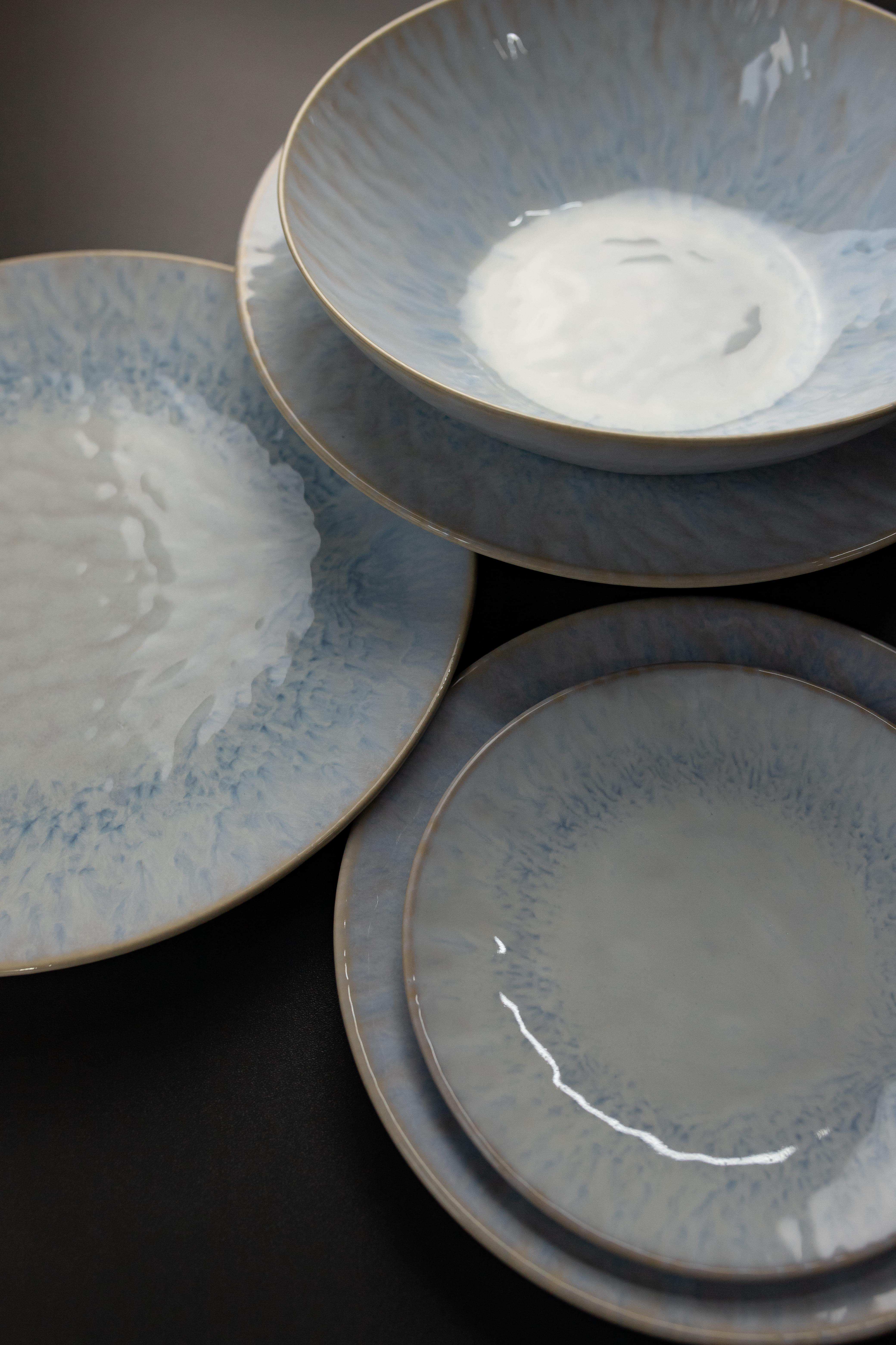 Тарілка плоска Mesa Lily White Ice 17 см (FF0810462394) - фото 3 Тарілка плоска Mesa Lily White Ice 17 см (FF0810462394) - фото 3