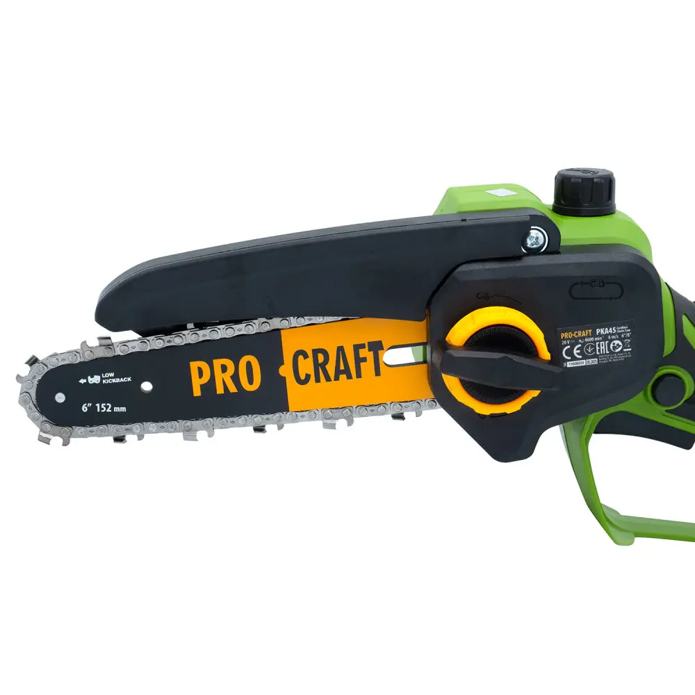 Пила безщіткова акумуляторна ProCraft PKA45 з 2 акумуляторами та зарядним пристроєм з кейсом - фото 8 Пила безщіткова акумуляторна ProCraft PKA45 з 2 акумуляторами та зарядним пристроєм з кейсом - фото 8