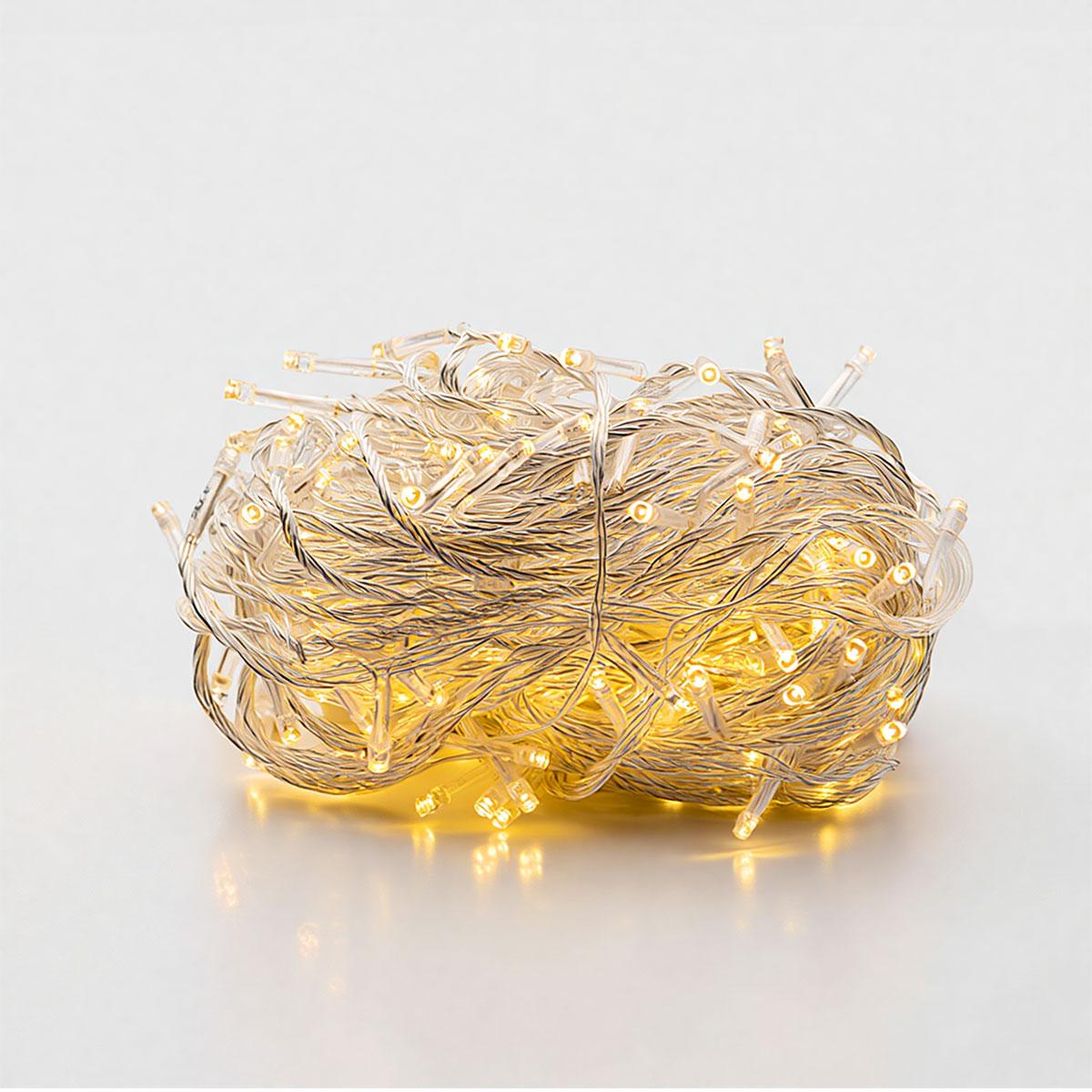 Гирлянда комнатная Нить W220LED22MWY 22 м 220 LED Белый/Желтый (29912686)