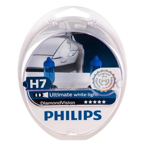 Автолампа Philips Diamond Vision H7 12 V 55 W PX26d 2 шт,