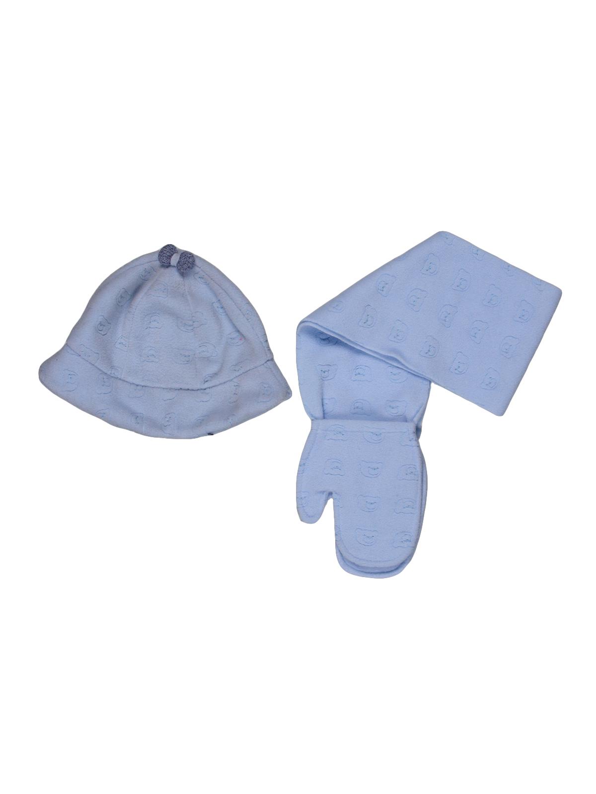 Шапка/Шарф Terribelli р. 58 146-152 см Голубой (69)