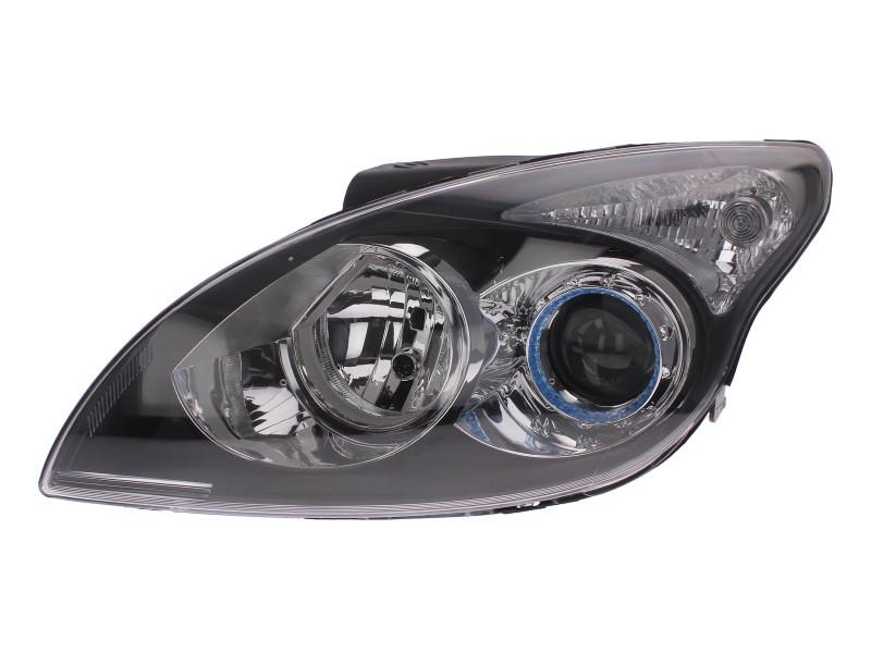 Фара передняя левая Hyundai i30 2007-2012 H7/H1 черная рамка (221-1154L-LDEM2)