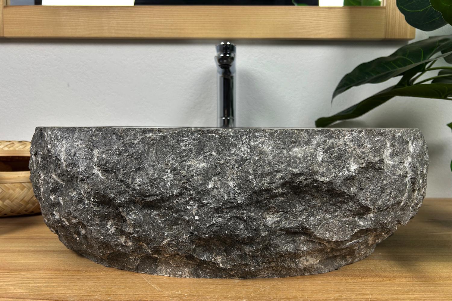 Умивальник накладний з мармуру з унікальною текстурою 53х43х16,5 см Сірий (25167780) - фото 3 Умивальник накладний з мармуру з унікальною текстурою 53х43х16,5 см Сірий (25167780) - фото 3