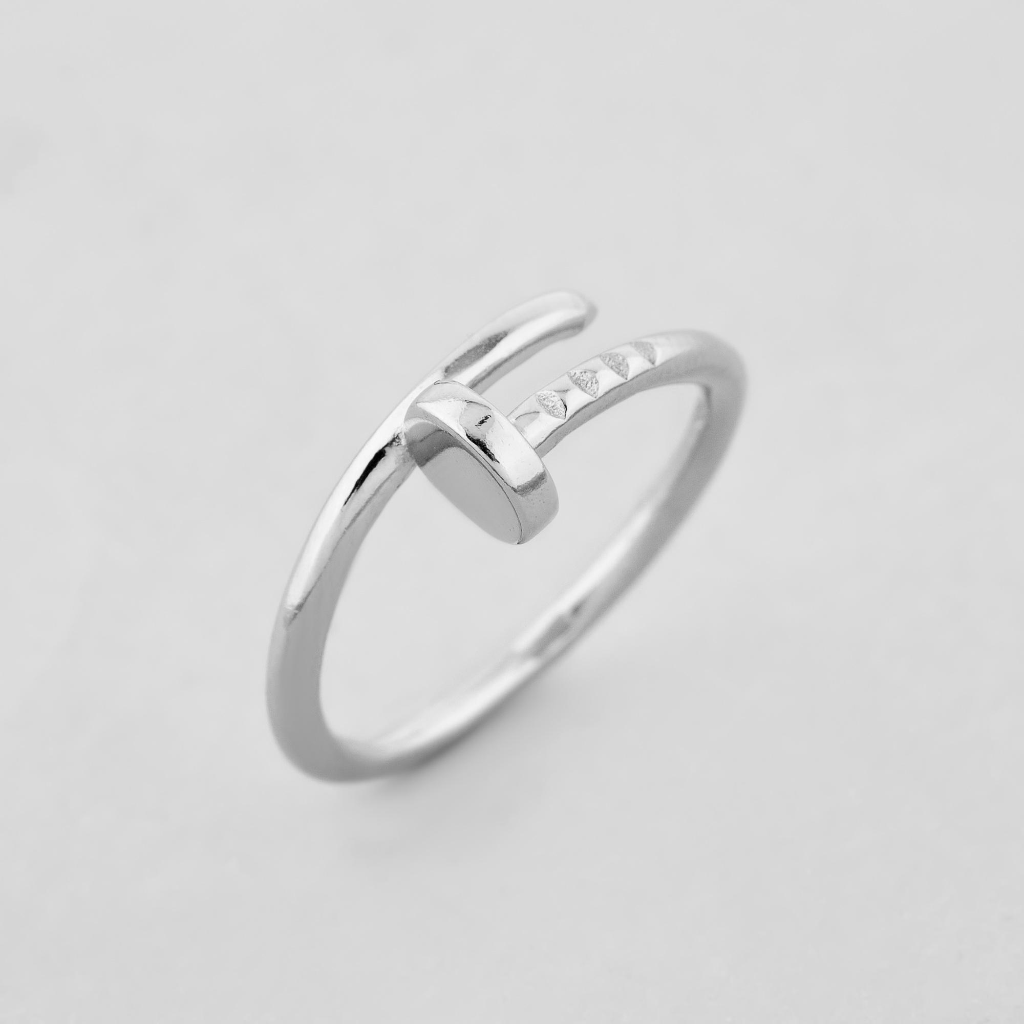 Серебряное кольцо Minimal Гвоздик (91-0013)