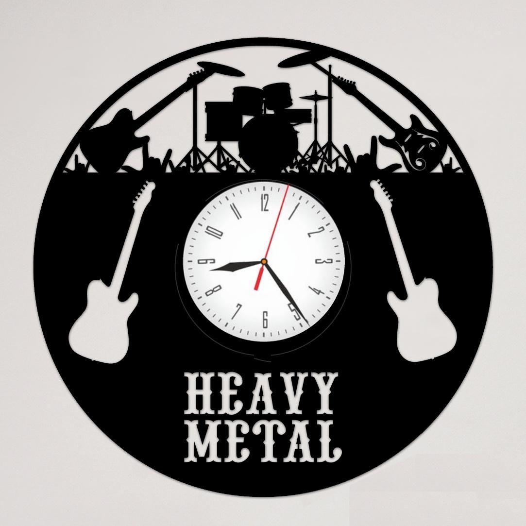 Часы настенные Heavy Metal 2232 из виниловой пластинки
