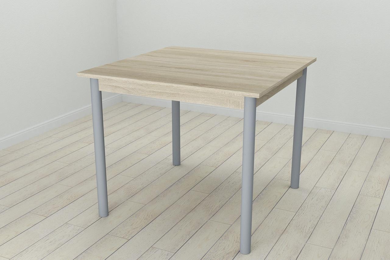 Стол кухонный Ferrum-decor Агата ДСП 16 мм 75x90x90 см Серый/Сонома (AGA0053)