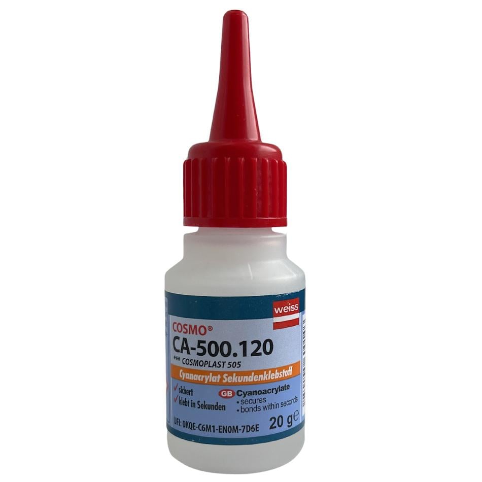 Клей ціанакрилатний COSMO CA-500.120 Cosmoplast 505 20 мл Прозорий (FL1) Клей ціанакрилатний COSMO CA-500.120 Cosmoplast 505 20 мл Прозорий (FL1)