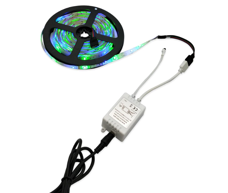 Cвітлодіодна стрічка вологозахищена LED 3528 SMD RGB 12 v 5 м