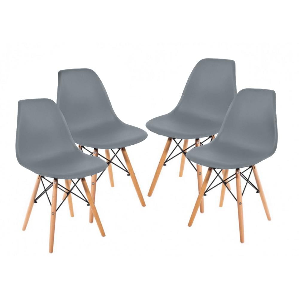 Кресло для кухни на ножках Bonro В-173 Full KD 4 шт. Серый (4766)