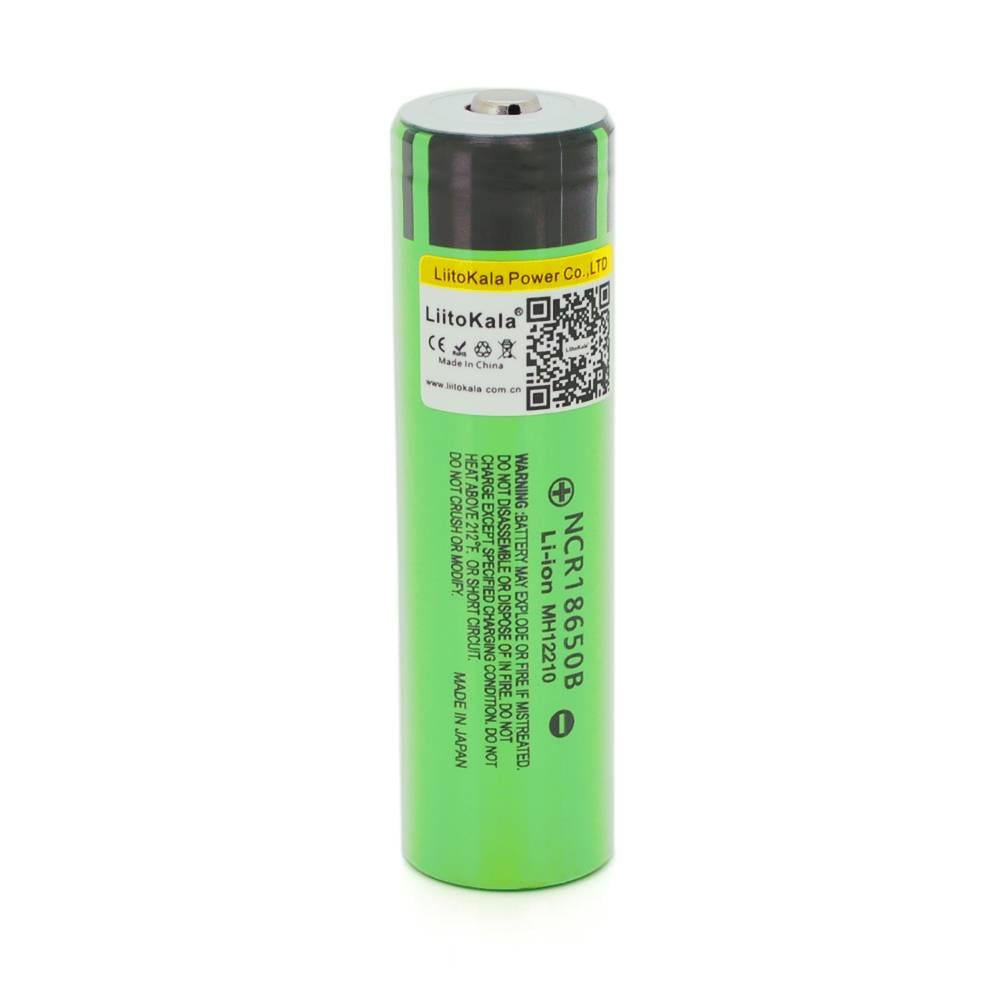 Акумулятор 18650 Li-Ion LiitoKala Lii-34B-JT 3400 mAh 3,7V Green (39480)