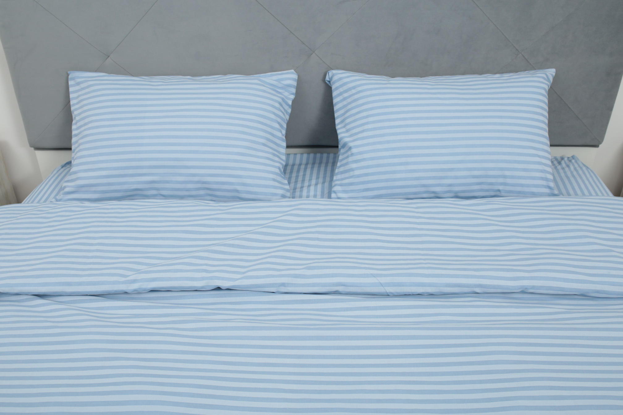 Комплект постельного белья евро Amore Glux-10062 бязь Небесный (KPB-Ae-Glux-10062(50x70) - фото 3 Комплект постельного белья евро Amore Glux-10062 бязь Небесный (KPB-Ae-Glux-10062(50x70) - фото 3