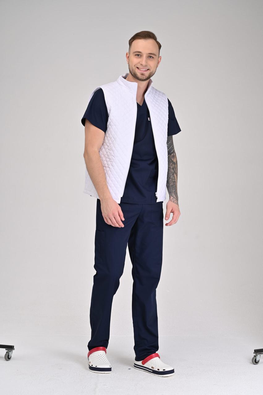 Жилет медичний чоловічий теплий TopLine Юкон 2 р. 56 Білий (31500-01-(56)