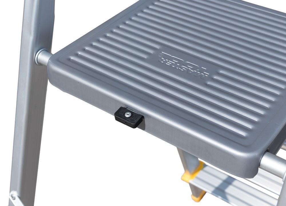 Лестница алюминиевая 8 ступеней h 1720 мм max 150 кг - фото 2 Лестница алюминиевая 8 ступеней h 1720 мм max 150 кг - фото 2