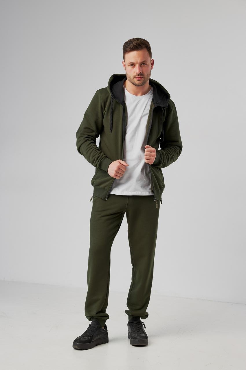 Костюм спортивный мужской Батал М79.3 3-нить L Хаки (774-1-62)
